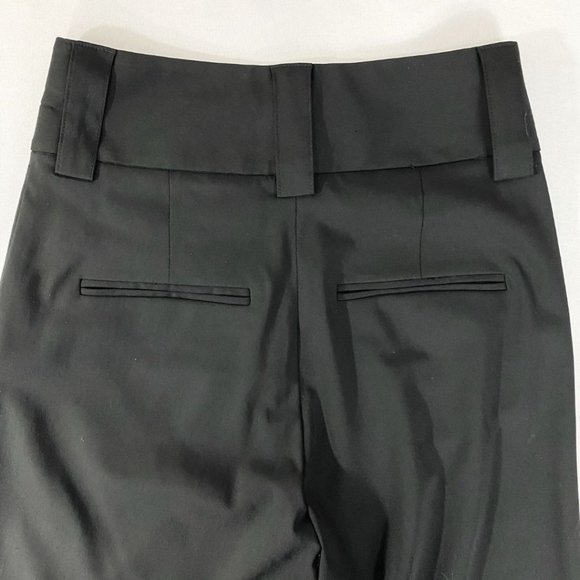 ALICE + OLIVIA BLACK HIGH RISE FLARED DRESS PANTS - 0 - Picture 8 of 9